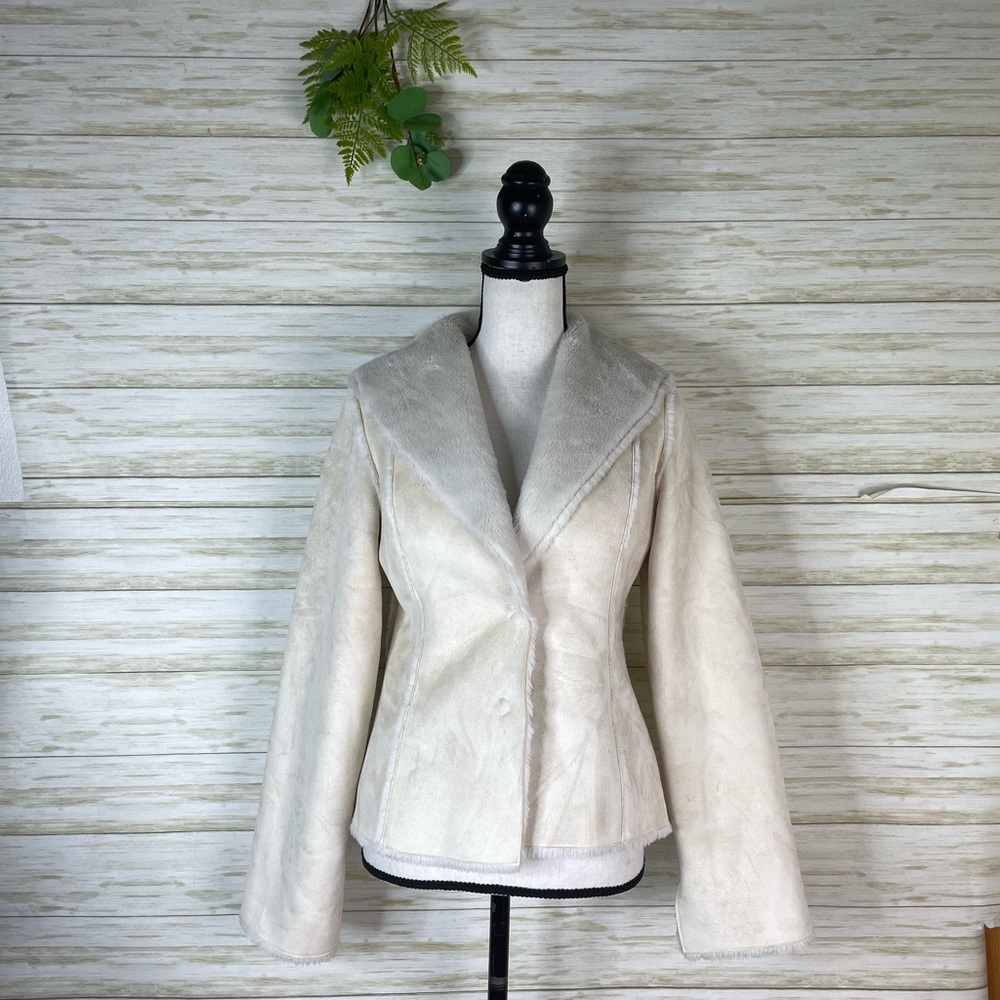 White House Black Market Cream Jacket